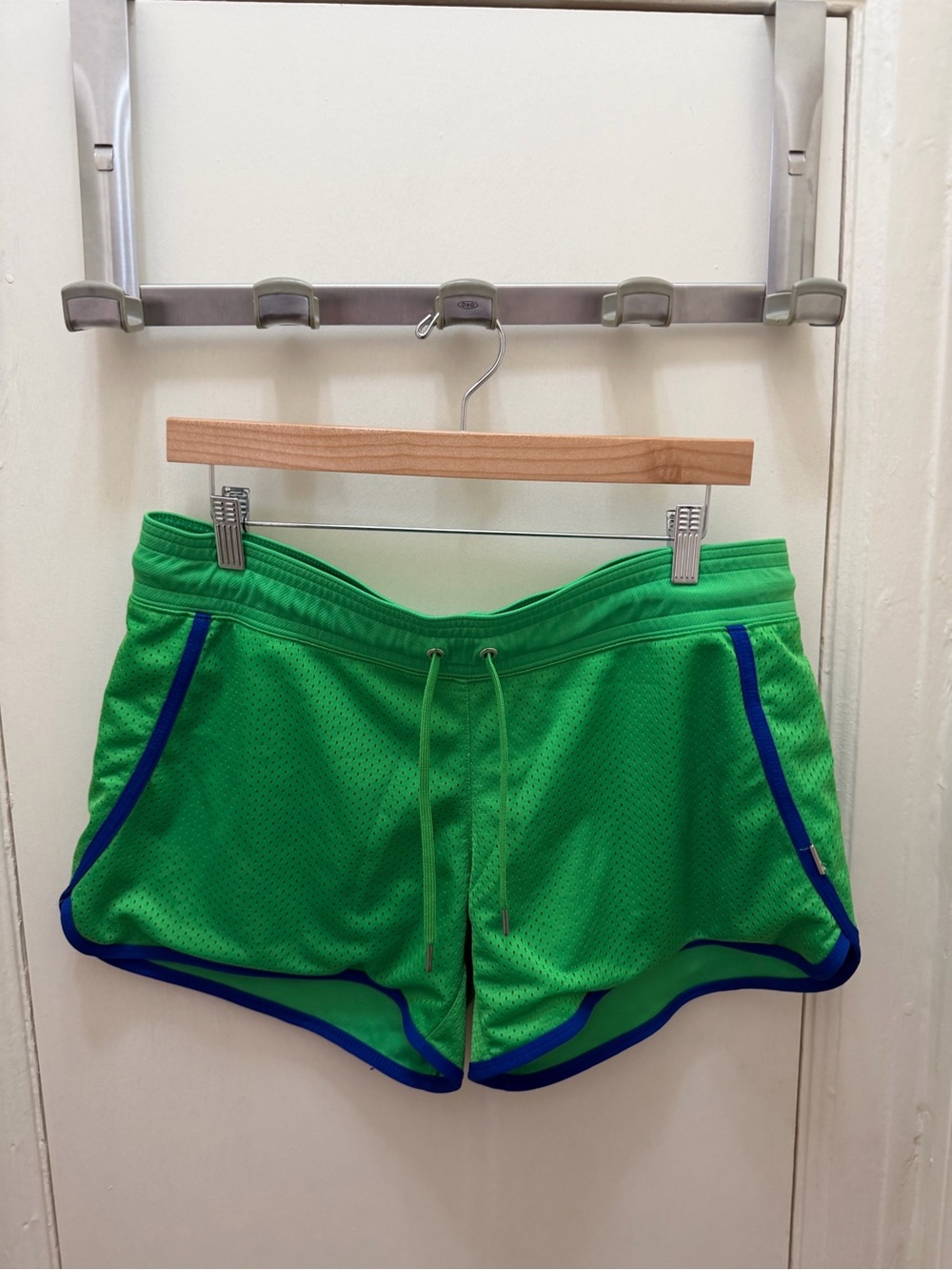 RLX Ralph Lauren Green Athletic Shorts with Blue Trim